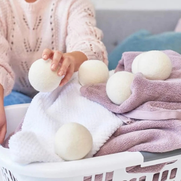 Raffaelo Wool Ball Wool Dryer Balls XL Premium Reusable Natural Fabric Softener - Picture 6 of 6